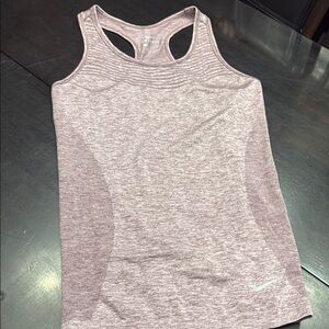 Nike Pink Fitted Sleeveless Tank Top